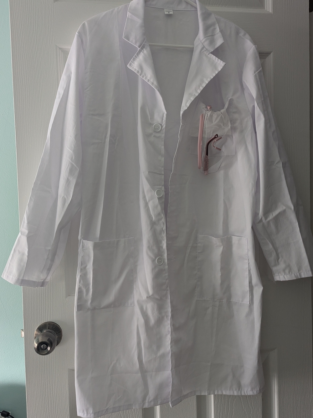 White Lab Coat & Goggles